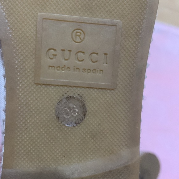 Gucci White Canvas Logo Espadrilles - Picture 8 of 10